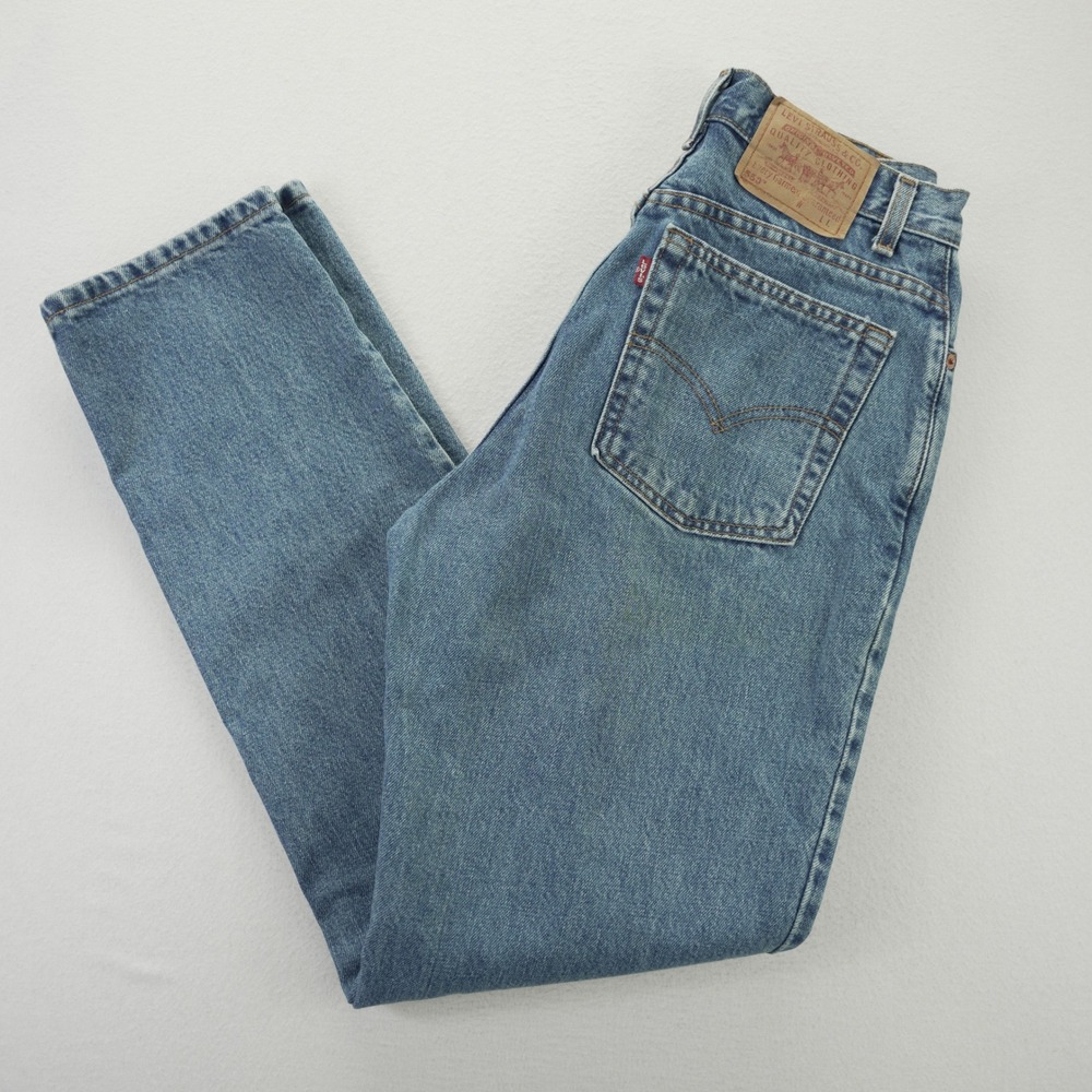Vintage Levis 550 Relaxed Fit Tapered Leg Jeans Medium Wash Made in USA Size 10